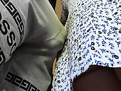Omg! bilseksyer porn Seen by Subway Passengers When Stranger Cums Hard Inside Her Panties