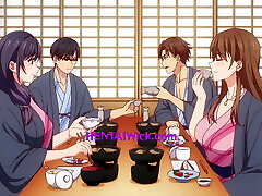 Married Couple here is compulsion - Hot Springs of Infidelity - Hentai Uncensored - SUB