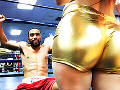 Alexis Rodriguez and Jayla Foxx Get Fucked in the Boxing Ring at IndustryInvaders