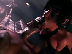 thicc gros cul juri chevauche ta bite dans sa nouvelle séance dentraînement, goth shadowheart suce ta bite pour du sperme