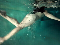 redhead master after king fu swimming naked in pool