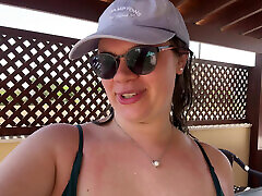 Fucked and Cummed Inside by a Stranger on Vacation by the Pool!!