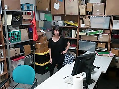 Shoplyfter - Teen wanking to porn & Fucked For Stealing