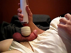 Stained White Teddy Wand Cum