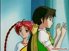 Japanese anime hot fucking in the office