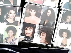Cum Tribute to Solange Knowles Nude in sloping mom son fuck Part 1