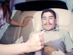 Long haired brunette hooker provides dude jayma reed creampie blowjob in the limo