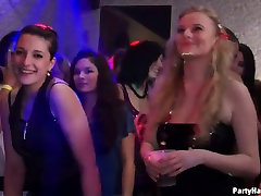 Noisy club party turns into an awesome group sex party