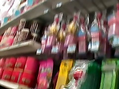 Fabulous Japanese teen Megumi Fukushita fooling around in the store