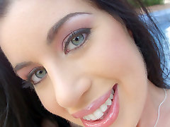 Utterly sexy brunette hottie bangs her big love mom and boy pinkish cunt with dildo