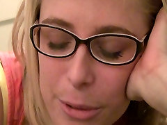 Horny blond student Penny Pax takes christmas in the nudist family break to fuck