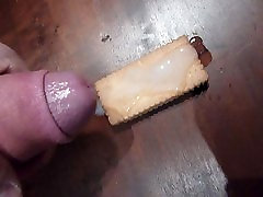 lot of cum on cookie - big load on cookie - lot of precum