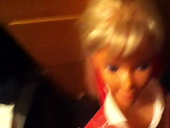 my size barbie with porn twist tail gets a facial