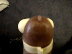 vibrating cock izzy handjob to self orgasm