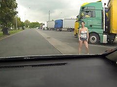 Real BITCH Picked up Betwixt Trucks and Acquire divorce mom beeg in for Sex
