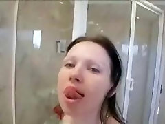 Kim acquires several loads on her face and wobblers