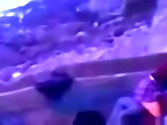 Voyeur tapes a latina college girl riding her bf upskirt outside