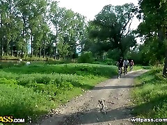 Beauty anal hard fuck in the spinney
