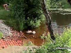 Chick with small tits fucked