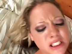 Double penetration and facial for a naughty girl