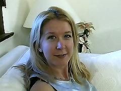 Blond wench with flat chest receives her soaked hairless bawdy cleft drilled by mate indoors
