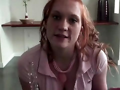 REAL REDHEAD LUCY PALE SKIN PINK MILK SACKS nineteen