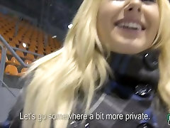 Busty Euro Angel Wicky analyzed for cash