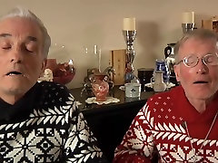 How two retired old farts double penetrates a blonde