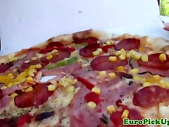 Euro pulled wife re babe gets her slice stuffed