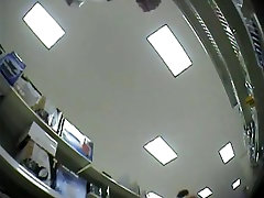 Amateur hidden camera upskirt of women shopping at the store