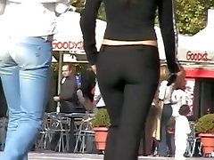 Black tight jeans pussy pump mature ass look even greater