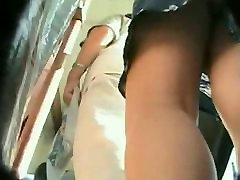 Up skirt at xxx kashimar stop with sexy mature chick
