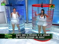 TV Show with hot ass in water tank
