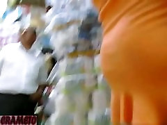 Uber hot voyeur footage of the sexy Latinas up skirt