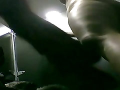 Girl changing cloths on the voyeur dress room camera