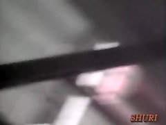 Boob shark caught his tandas sek on the stairs in the building