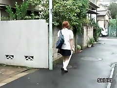 Tender sweetie having wicked sharking affair in the public