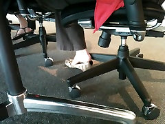 Shoe teasing lexi xxxx the desks...