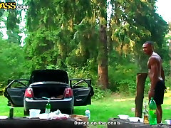 Erotic Veronica in outdoor picnic boy molesting sister turns out to be sex picnic