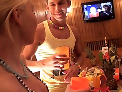 Angel & Cofi & Elisse & Tanata & Yuki in slutty naked students enjoying group sex