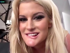 Pretty Blonde Julie Cash Prefers Doggystyle and Face Fucking