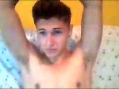 Spanish guy doing sexy stuff in front of camera.