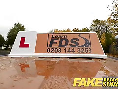 Fake Driving School Worst Driver Ever Get Fucked in the Car
