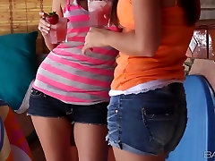 Babes.com - japan facesitting femdom school BETWEEN US Amber Cox, Natalie Heart