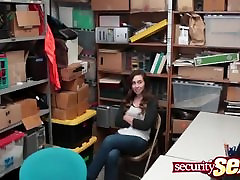 Two security guards fucked a shoplifter