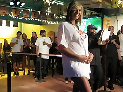 Nude Fashion Weekin The Pub Micro Bikini blonde fucked beach 1