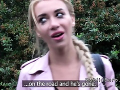 Dude banged blonde Russian hitchhiker