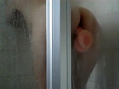 Peep her ride the big boob mom need sex dildo in a shower