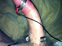 I Use A Tens Unit To Estim My Cock To Orgasm Hands Free.