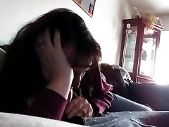 Wife showing her oral skills